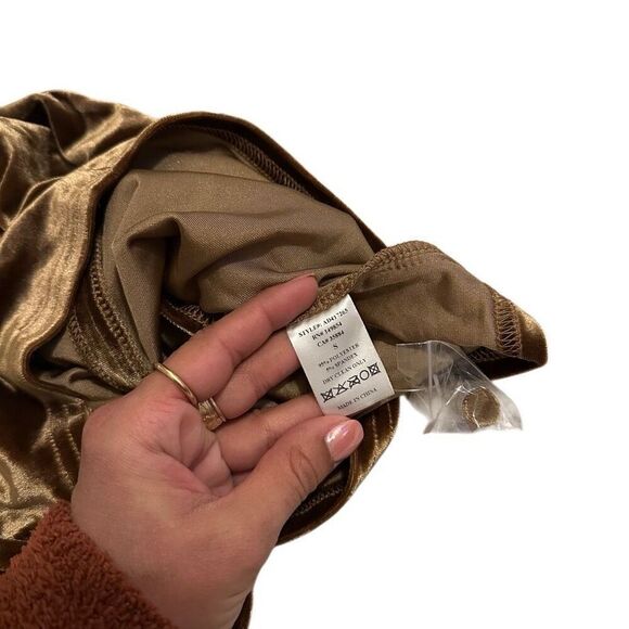 Petal and Pup Celine Velvet Halter Top Brown Sexy Classy - Picture 8 of 10